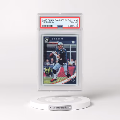 2018 Panini Donruss Optic #65 Tom Brady (PSA 10 GEM MINT)