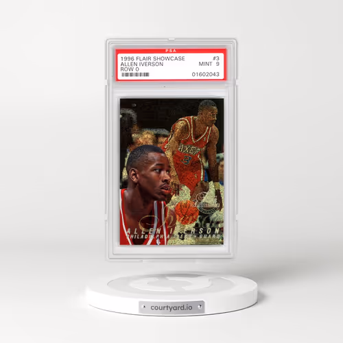 1996 Flair Showcase #3 Allen Iverson - Row 0 (PSA 9 MINT)
