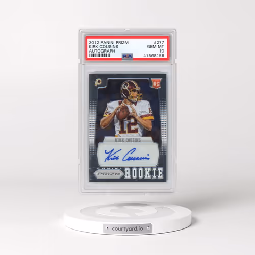 2012 Panini Prizm #277 Kirk Cousins - Autograph (PSA 10 GEM MINT)