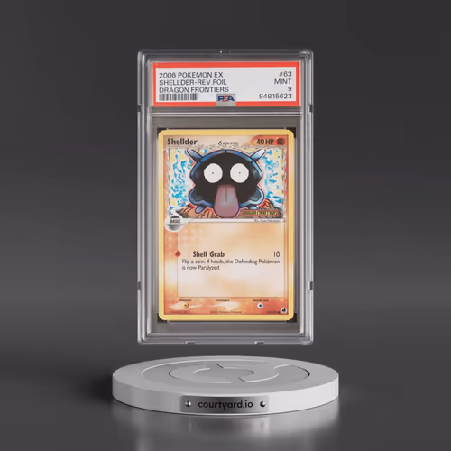 2006 Pokémon EX Dragon Frontiers #63 Shellder - Reverse Foil (PSA 9 MINT)