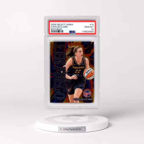 2024 Panini Select WNBA EN Fuego #14 Caitlin Clark (PSA 10 GEM MINT)
