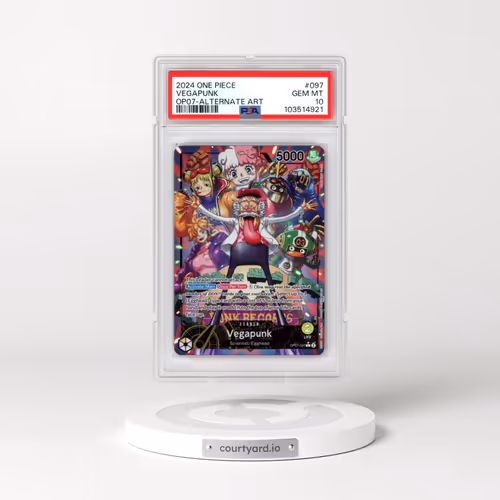 2024 One Piece OP07-500 Years in the Future #097 Vegapunk - Alternate Art (PSA 10 GEM MINT)