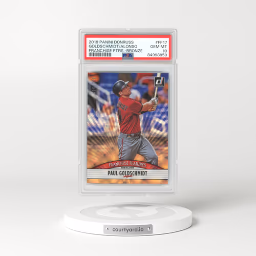 2019 Panini Donruss Franchise Features #FF17 Paul Goldschmidt/Pete Alonso - Bronze (PSA 10 GEM MINT)