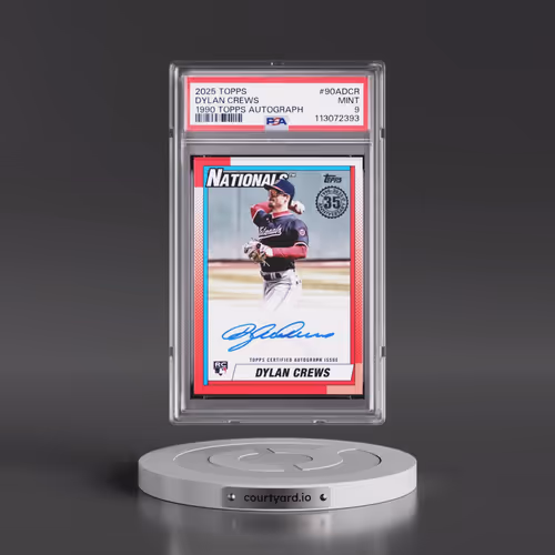 2025 Topps 1990 Topps Baseball Autographs #90ADCR Dylan Crews (PSA 9 MINT)