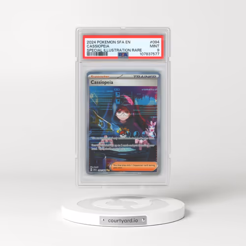 2024 Pokémon Sfa EN-Shrouded Fable #094 Cassiopeia - Special Illustration Rare (PSA 9 MINT)