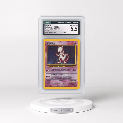 1999 Base Set #10/102 Mewtwo - Holo (CGC 5.5 EX+)