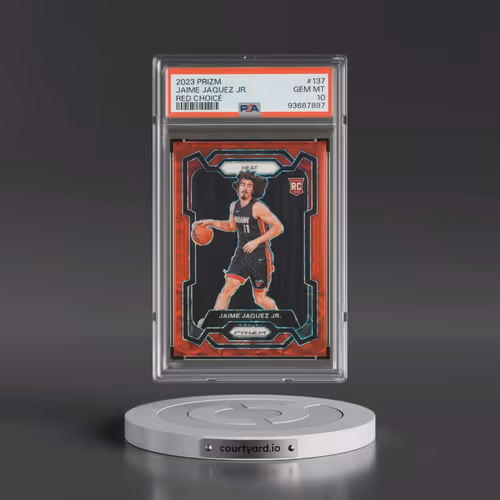 2023 Panini Prizm #137 Jaime Jaquez Jr. - Red Choice (PSA 10 GEM MINT)