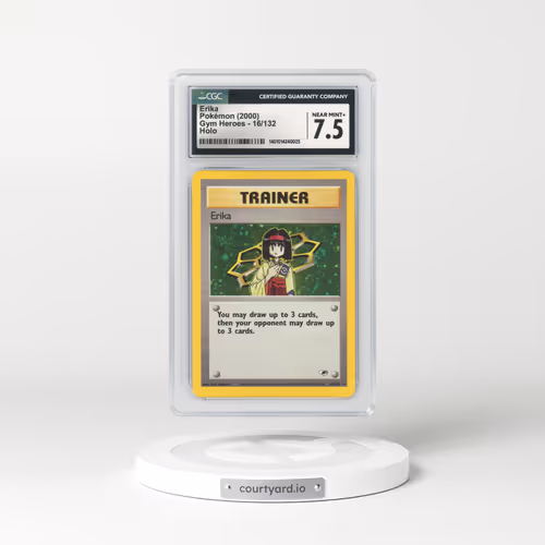 2000 Gym Heroes #16 Erika - Holo (CGC 7.5 NM+)