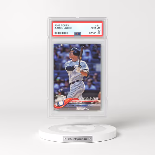 2018 Topps #111 Aaron Judge (PSA 10 GEM MINT)
