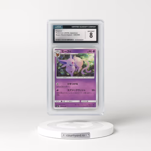 2018 Super-Burst Impact #040/095 Espeon (CGC 8 NM-MT)