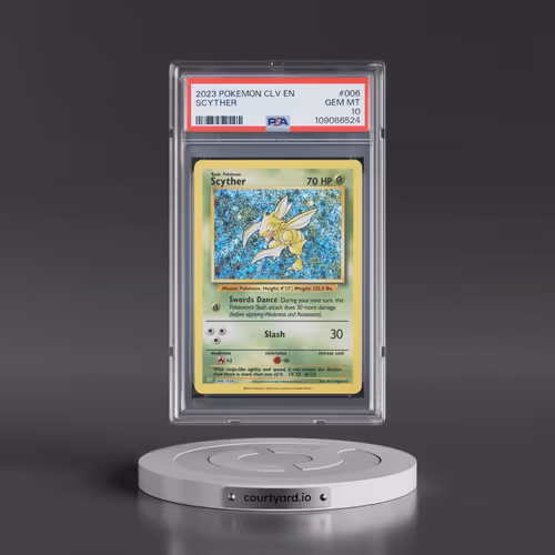 2023 Pokémon CLV-Trading Card Game Classic Venusaur & Lugia EX Deck #006 Scyther (PSA 10 GEM MINT)