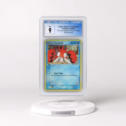 2004 EX Team Magma Vs Team Aqua #50/95 Team Aqua's Corphish - Reverse Holo (CGC 9 MINT)