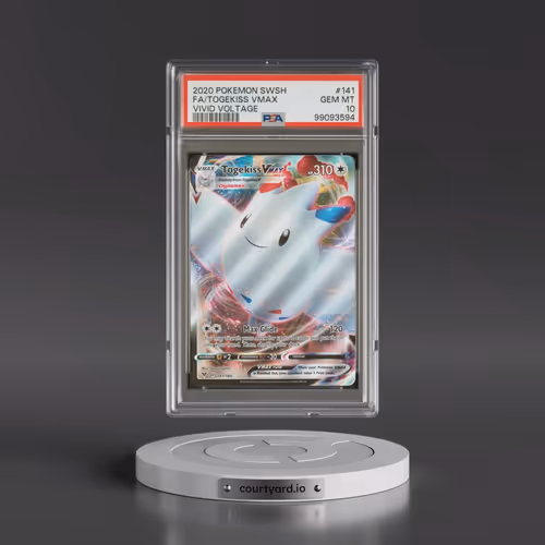 2020 Pokémon Sword & Shield Vivid Voltage #141 Togekiss Vmax - Full Art (PSA 10 GEM MINT)