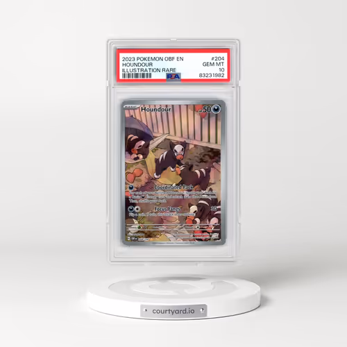 2023 Pokémon Obf EN-Obsidian Flames #204 Houndour - Illustration Rare (PSA 10 GEM MINT)