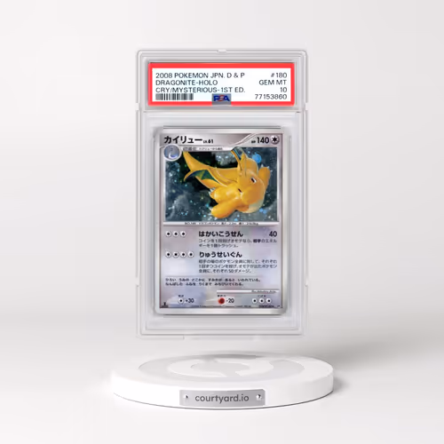 2008 Pokémon Diamond & Pearl Cry From the Mysterious #180 Dragonite - 1st Edition Holo (PSA 10 GEM MINT)