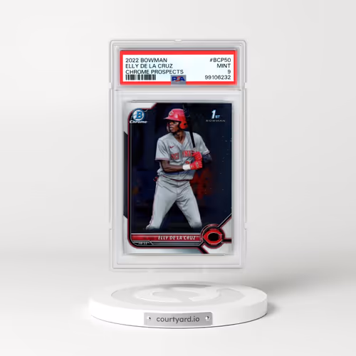 2022 Bowman Chrome Prospects #BCP50 Elly de La Cruz (PSA 9 MINT)