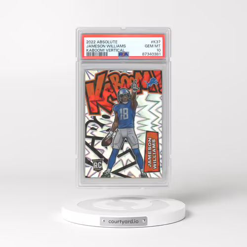 2022 Panini Absolute Kaboom! Vertical #K37 Jameson Williams (PSA 10 GEM MINT)