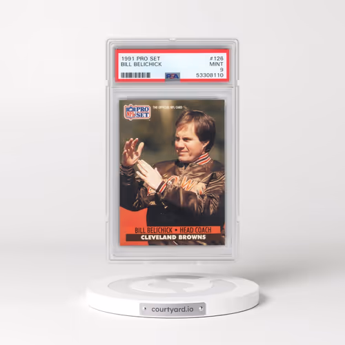 1991 Pro Set #126 Bill Belichick (PSA 9 MINT)