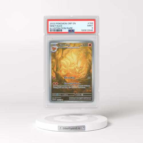 2023 Obsidian Flames - OBF EN #199 Ninetales - Illustration Rare (PSA 9 MINT)