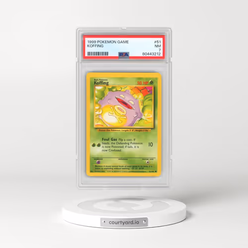 1999 Pokémon Game #51 Koffing (PSA 7 NM)