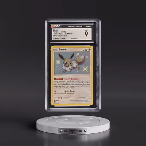2019 Hidden Fates #SV41/SV94 Eevee - Shiny Vault Holo (CGC 9 MINT)