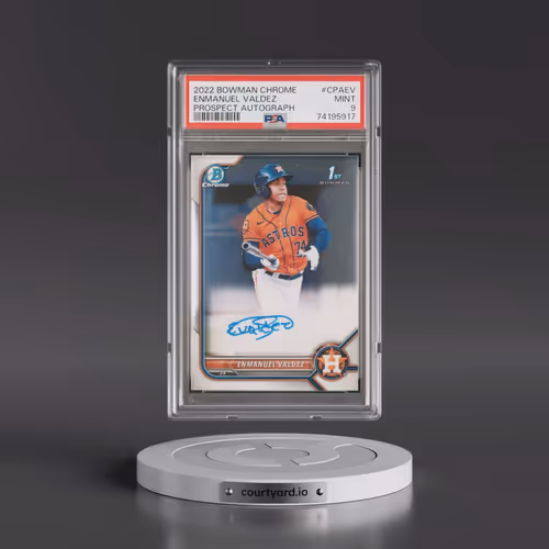 2022 Bowman Chrome Prospect Autographs #CPAEV Enmanuel Valdez (PSA 9 MINT)