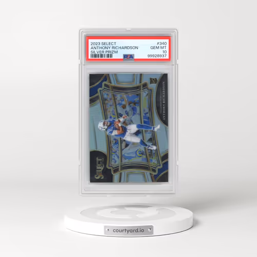 2023 Panini Select #340 Anthony Richardson - Silver Prizm (PSA 10 GEM MINT)