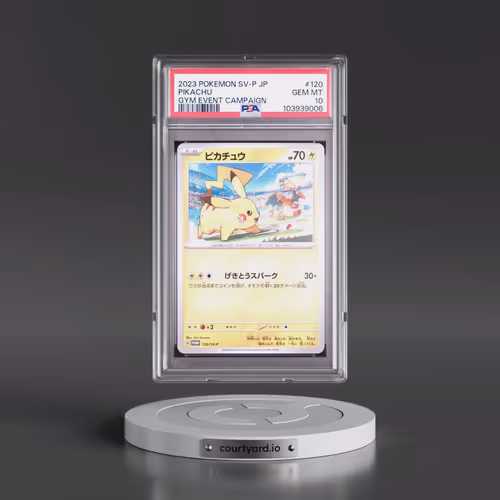 2023 Pokémon SV-P Promo #120 Pikachu - Gym Event Campaign (PSA 10 GEM MINT)