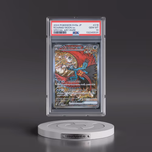 2024 Pokémon Sv8a-Terastal Fest EX #218 Roaring Moon EX - Holo Special Art Rare (PSA 10 GEM MINT)