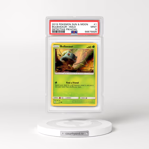 2019 Detective Pikachu #1 Bulbasaur - Holo (PSA 9 MINT)