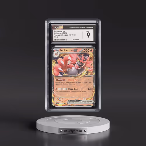 2023 Temporal Forces - TEF EN #034/162 Incineroar ex - Holo (CGC 9 MINT)