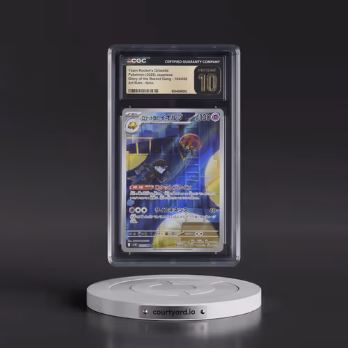 2025 Pokémon SV10-Glory of Team Rocket #104 Team Rocket's Orbeetle - Art Rare (CGC 10 PRISTINE)