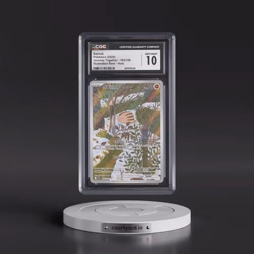 2025 Journey Together - JTG EN #165/159 Swinub - Illustration Rare Holo (CGC 10 GEM MINT)