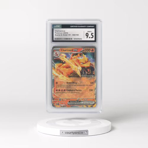 2023 Scarlet & Violet 151 - MEW EN #006/165 Charizard ex (CGC 9.5 MINT+)