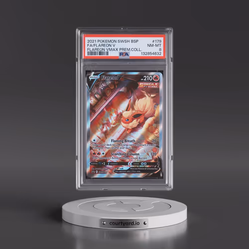 2021 Pokémon Swsh Black Star Promo #179 Flareon V - Holo Full Art Flareon Vmax Premium Collection (P