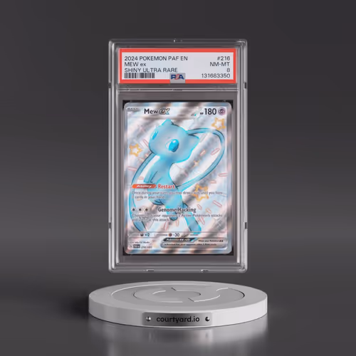 2024 Pokémon Paf EN-Paldean Fates #216 Mew EX - Holo Shiny Ultra Rare (PSA 8 NM-MT)