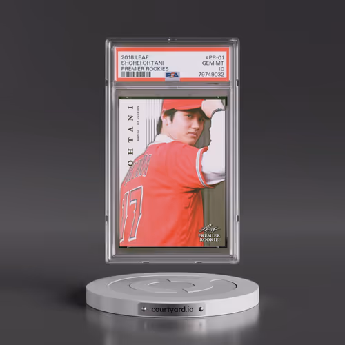 2018 Leaf Premier Rookies #PR-01 Shohei Ohtani (PSA 10 GEM MINT)