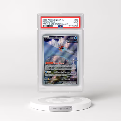 2023 Pokémon Svp EN-SV Black Star Promo #066 Iron Bundle - Paradox Rift Pokemon Center Elite Trainer Box-Iron Valiant (PSA 9 MINT)