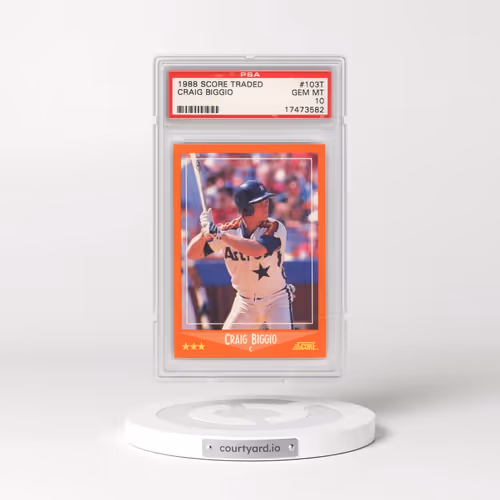 1988 Score Traded #103T Craig Biggio (PSA 10 GEM MINT)