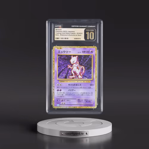 2023 Pokémon Clk-Trading Card Game Classic Blastoise & Suicune EX Deck #014 Mewtwo (CGC 10 PRISTINE)