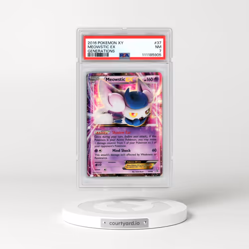 2016 Pokémon XY Generations #37 Meowstic EX - Holo (PSA 7 NM)
