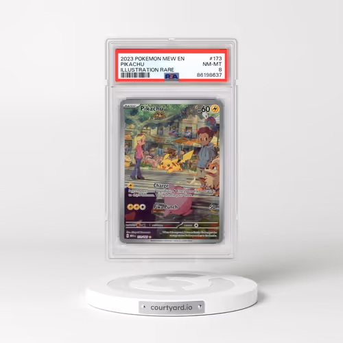 2023 Pokémon Mew EN-151 #173 Pikachu - Illustration Rare (PSA 8 NM-MT)