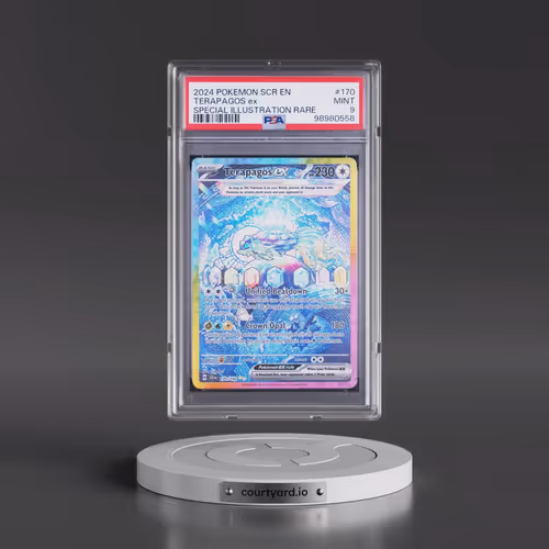 2024 Pokémon Scr EN-Stellar Crown #170 Terapagos EX - Holo Special Illustration Rare (PSA 9 MINT)