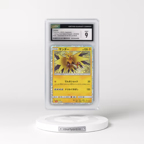 2023 Trading Card Game Classic - CLF, CLL, CLK #012/032 Zapdos - Holo Charizard & Ho-Oh ex Deck - CLL (CGC 9 MINT)