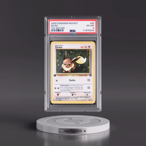 2000 Pokémon Rocket #55 Eevee - 1st Edition (PSA 6 EX-MT)