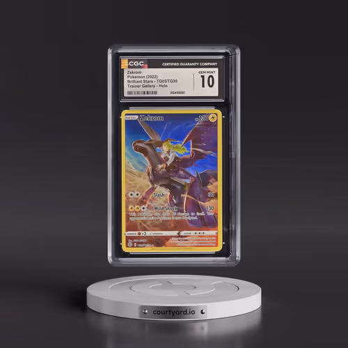 2022 Brilliant Stars #TG05/TG30 Zekrom - Trainer Gallery Holo (CGC 10 GEM MINT)