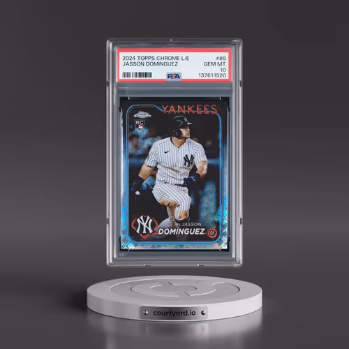 2024 Topps Chrome Logofractor Edition #89 Jasson Dominguez (PSA 10 GEM MINT)