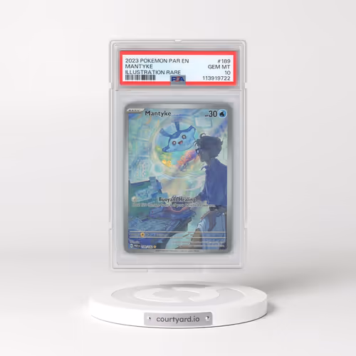 2023 Pokémon Par EN-Paradox Rift #189 Mantyke - Illustration Rare (PSA 10 GEM MINT)