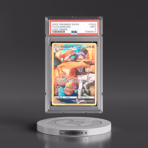 2022 Pokémon Sword & Shield Lost Origin #TG03 Charizard - Full Art (PSA 9 MINT)