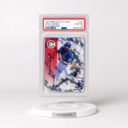 1997 Pinnacle Totally Certified #147 Tony Gwynn - Platinum Red (PSA 10 GEM MINT)